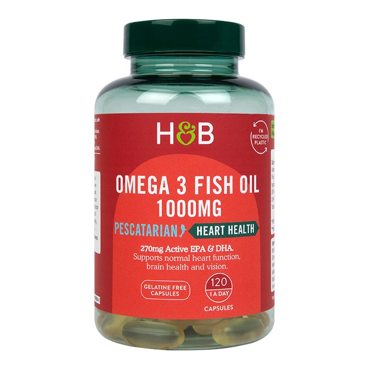 Holland & Barrett Pescatarian Omega 3 Fish Oil 1000mg 120 Capsules GOODS Holland&Barrett