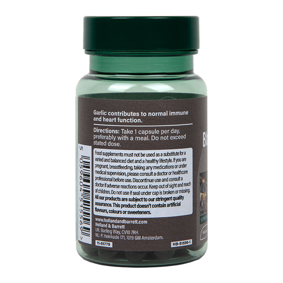 Holland Barrett Black Garlic 6000mg 30 Capsules