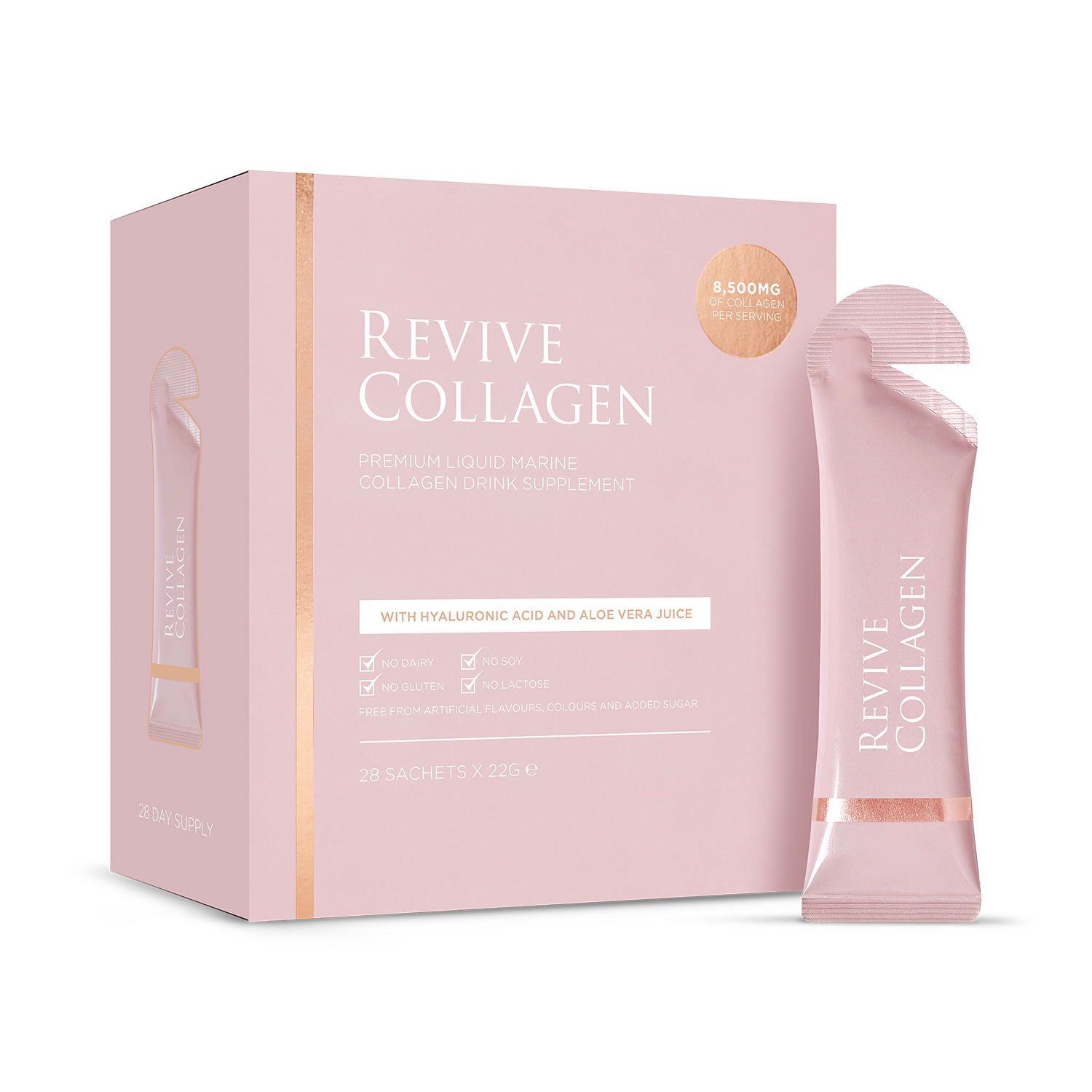 Revive Collagen Premium Liquid Marine Collagen Drink 8,500mgs 14 Sachets