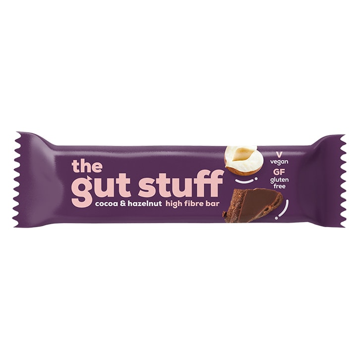 The Gut Stuff Good Fibrations Cocoa & Hazelnut High Fibre Bar 35g GOODS Holland&Barrett