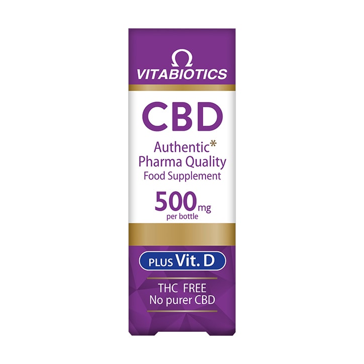 Vitabiotics Brains CBD Oil 500mg + Vitamin D 30ml