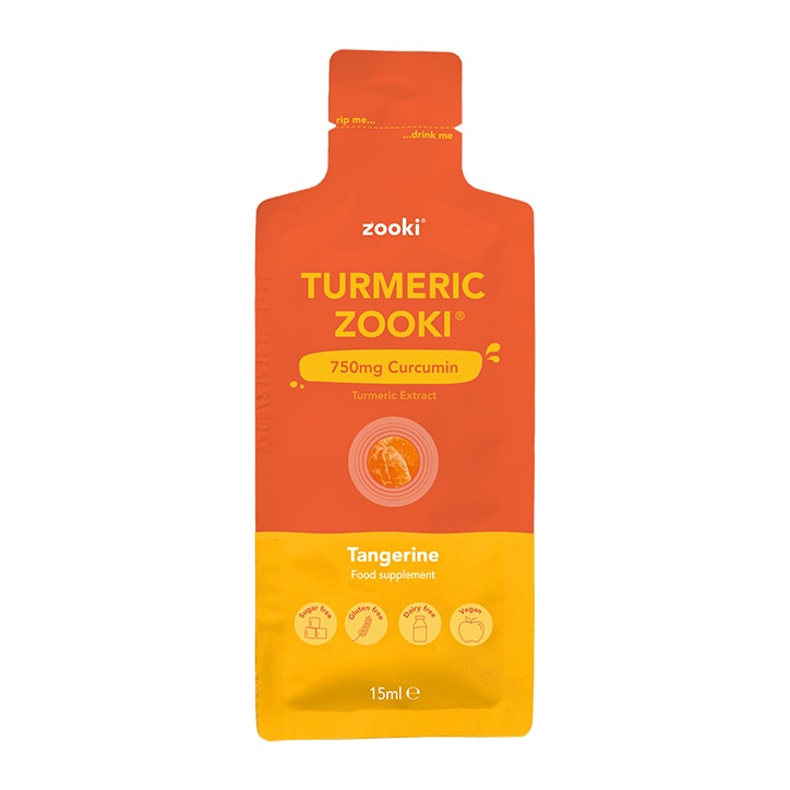 Zooki Turmeric 750mg Curcumin Tangerine Flavour