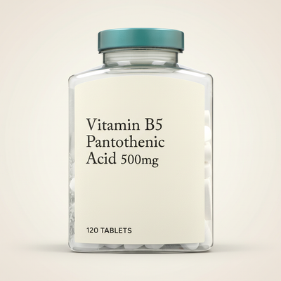 Holland & Barrett Langzeit Vitamin B5 Pantothensäure 500mg Nahrungsergänzungstabletten 120