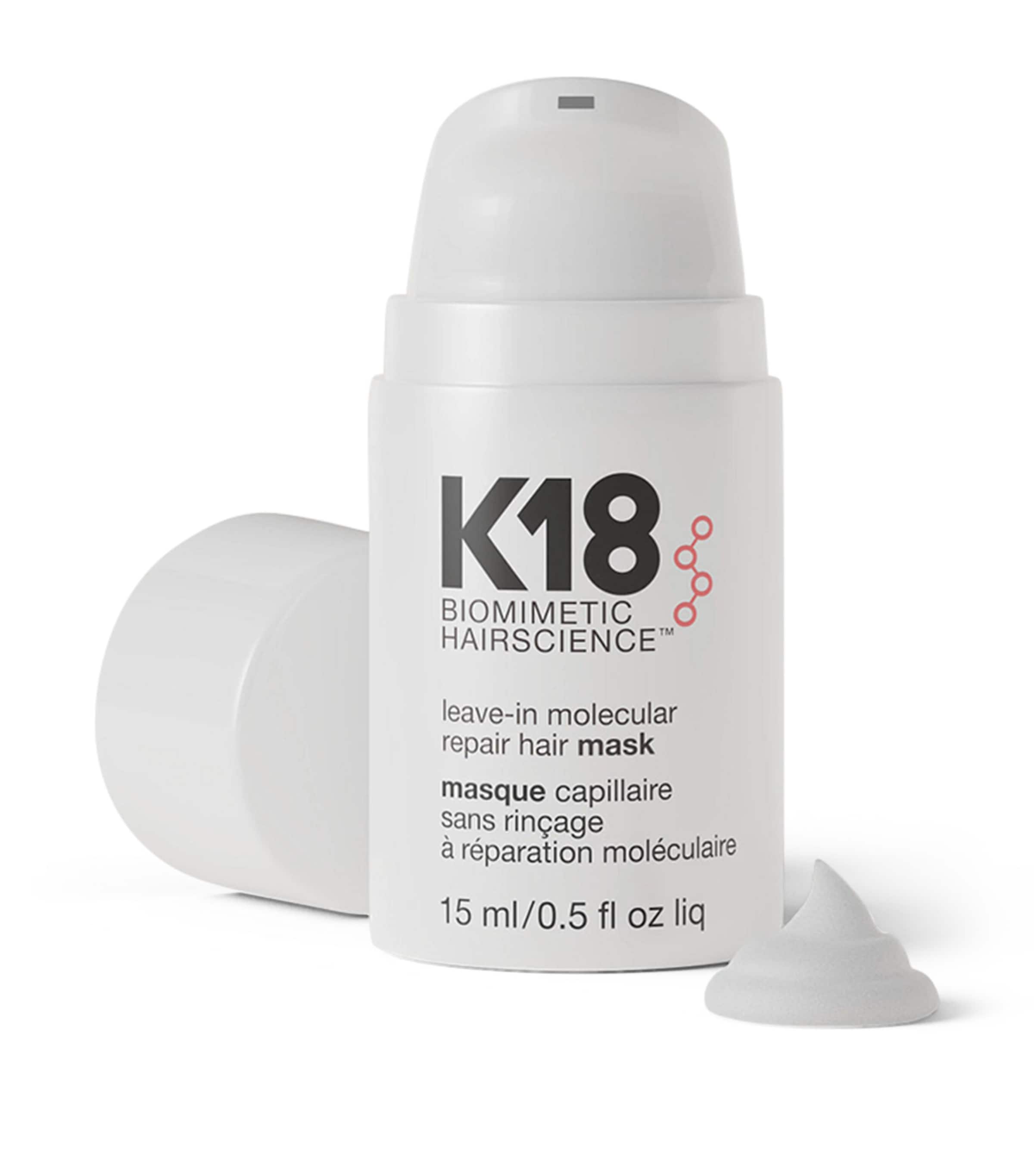 K18 leave-in molecular repair hair mask 15ml, UK version