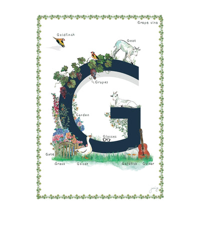 Harrods Ornate A4 Letter Art Print for Home Decor or Thoughtful Gift- Buy online at McGrocer