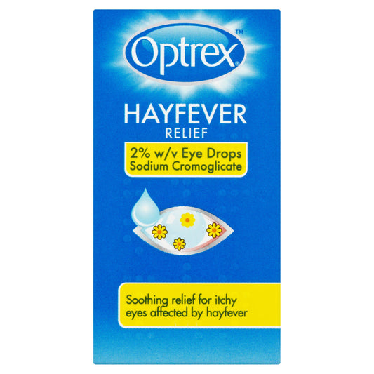 Optrex Hayfever Relief Eye Drops 10ml Eye drops & washes Sainsburys   