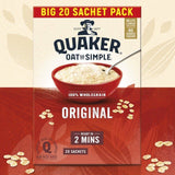 Quaker Oat So Simple Family Pack Original Porridge Sachets Cereal   20 per pack Cereals M&S   