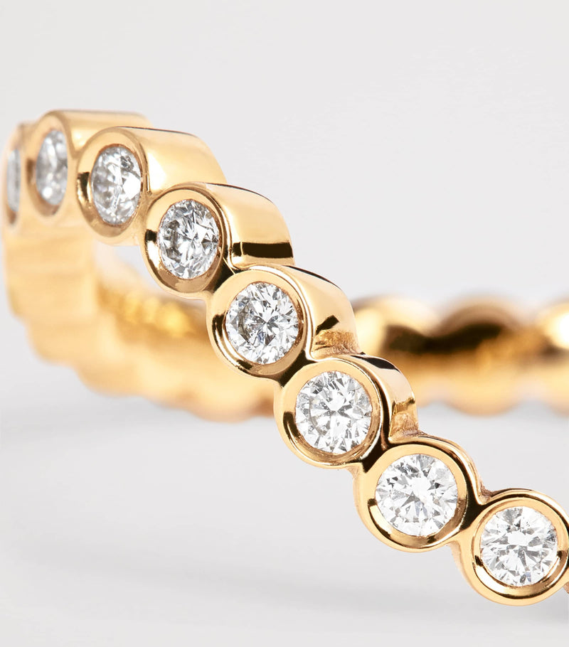 Sophie Bille Brahe Courant Sky ring yellow gold diamond, imported from the UK