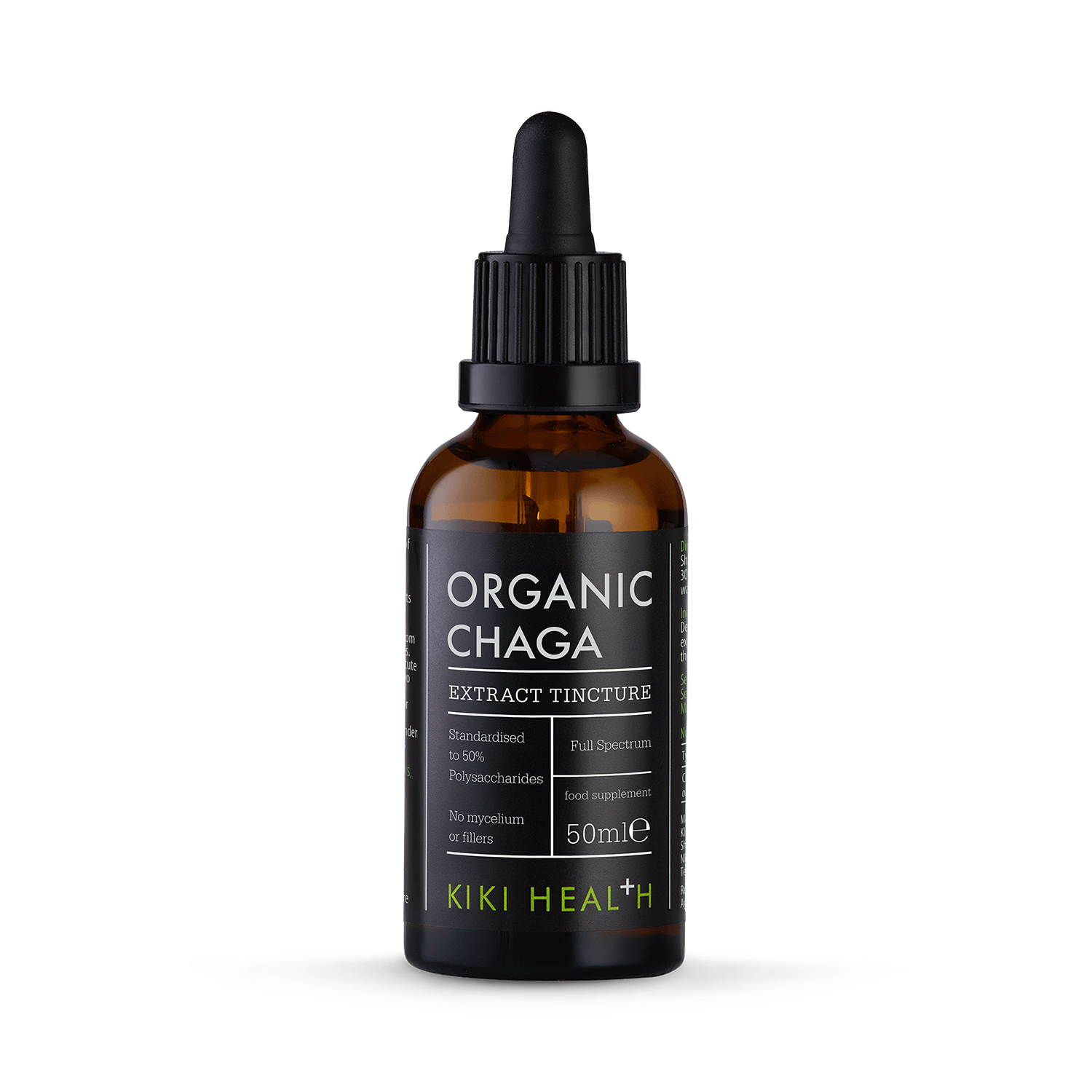 KIKI Health Organic Chaga Tincture 50ml, imported from the UK