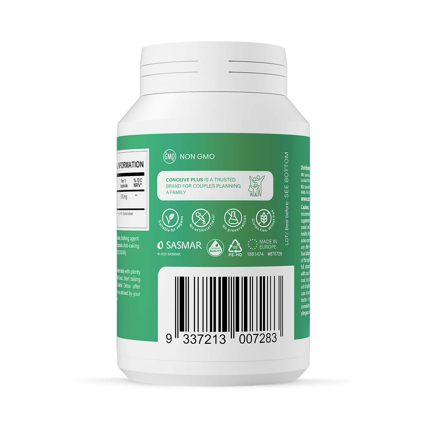 Conceive Plus Morning Sickness Relief 60 capsules (British brand)