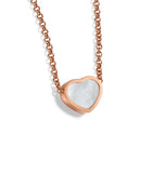 Chopard Happy Hearts pendant necklace 18kt rose gold mother-of-pearl, imported from the UK
