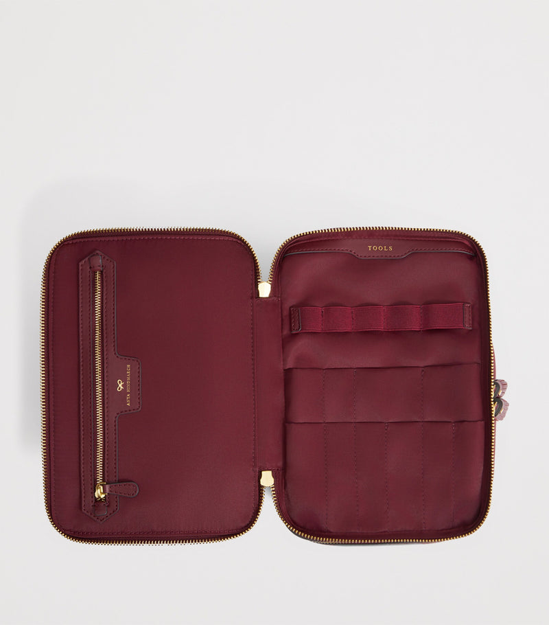 Anya Hindmarch Jacquard Logo Vanity Kit Bag - British product