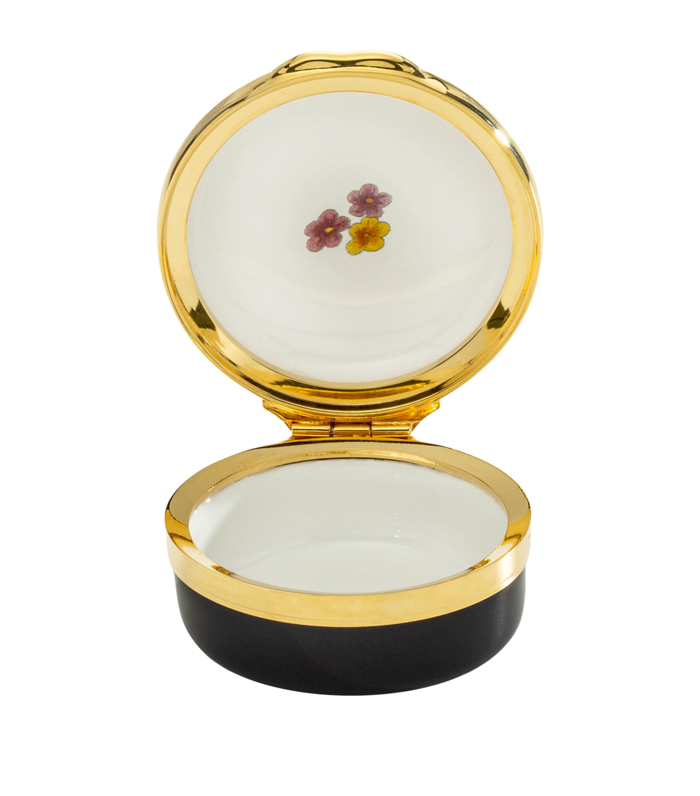 Halcyon Days enamel keepsake box with love message, UK version