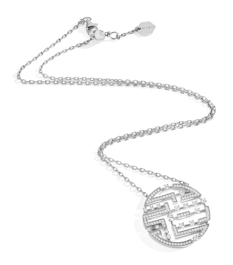 Marli New York Avenues necklace 18kt white gold diamonds (British brand)