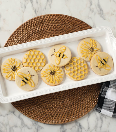 مجموعة طوابع بسكويت Nordic Ware Honey Bee Cast من 3 قطع
