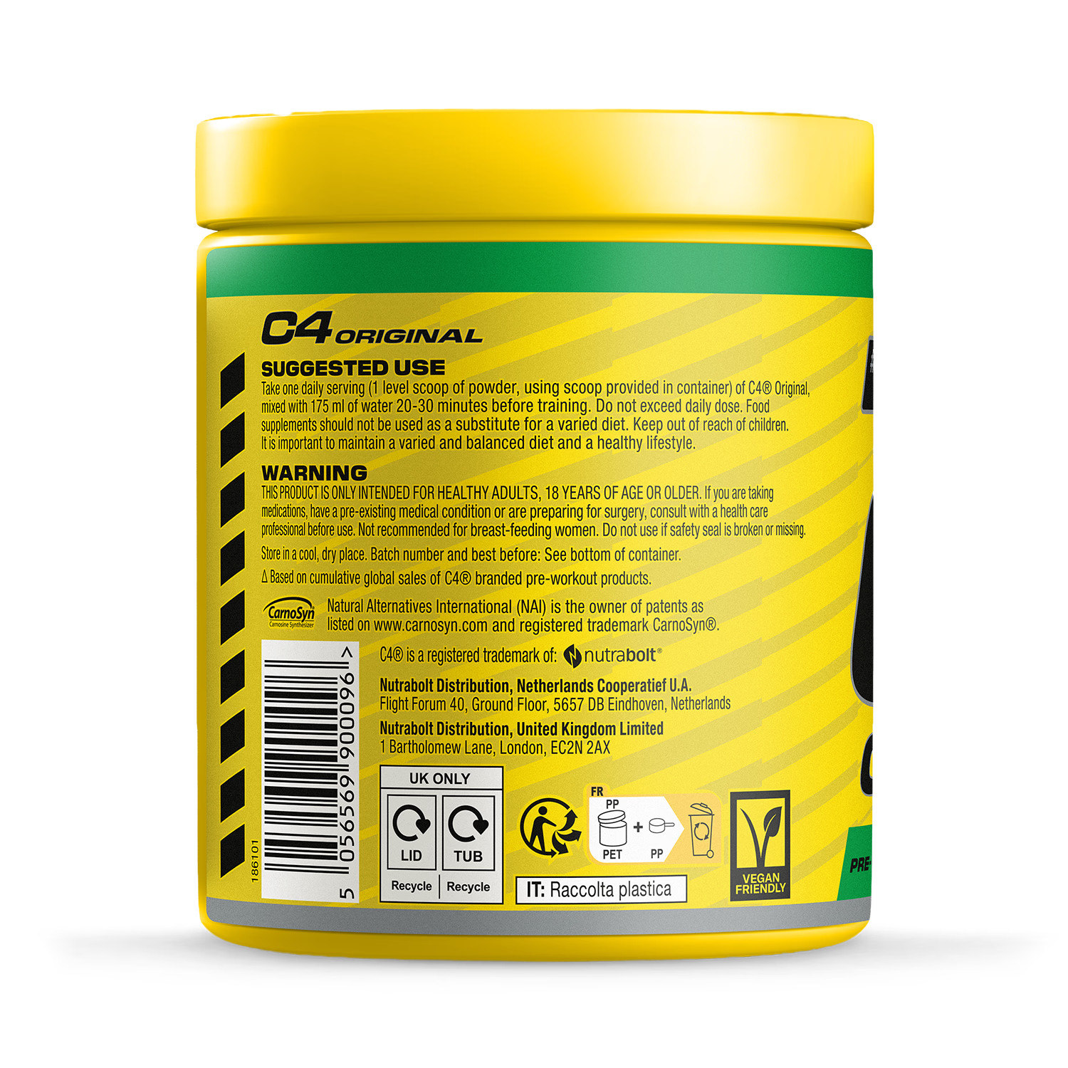 Cellucor C4 Original Pre-Workout Green Apple 180g - British product