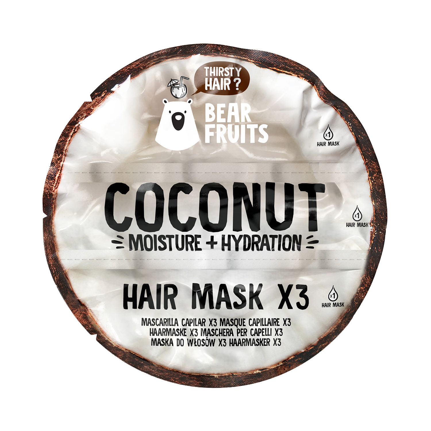 Bear Fruits coconut hair mask refill (British brand)