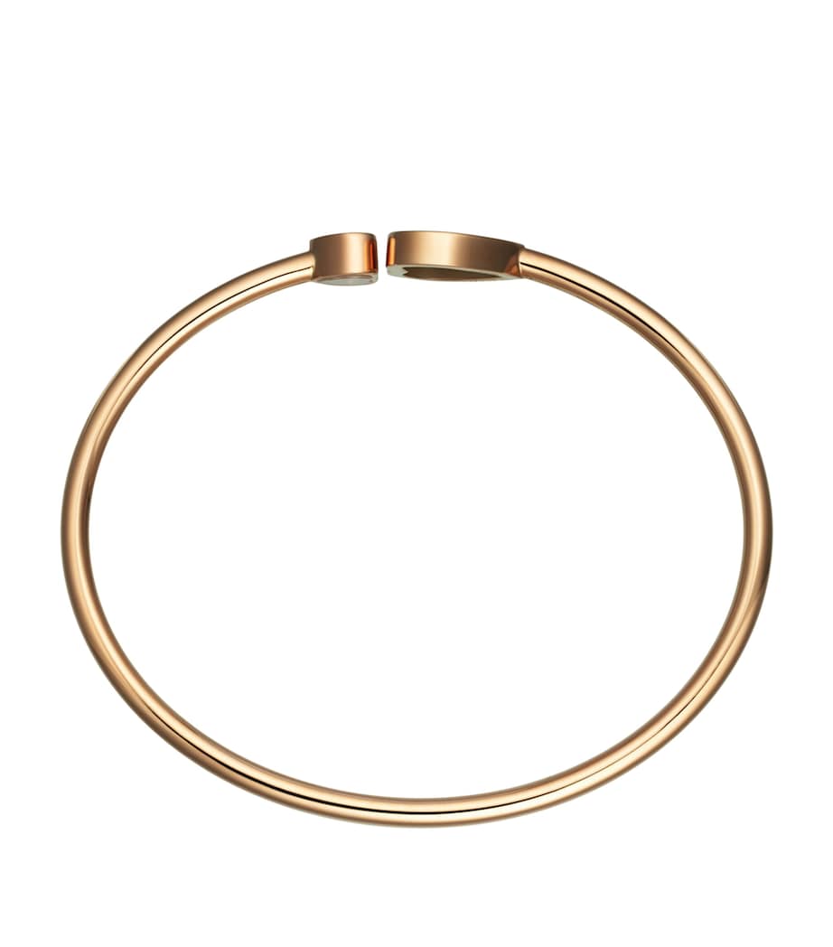 Chopard Happy Hearts rose gold bangle with moving diamond, imported from the UK