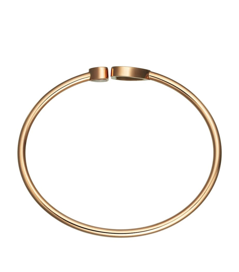 Chopard Happy Hearts rose gold bangle with moving diamond, imported from the UK