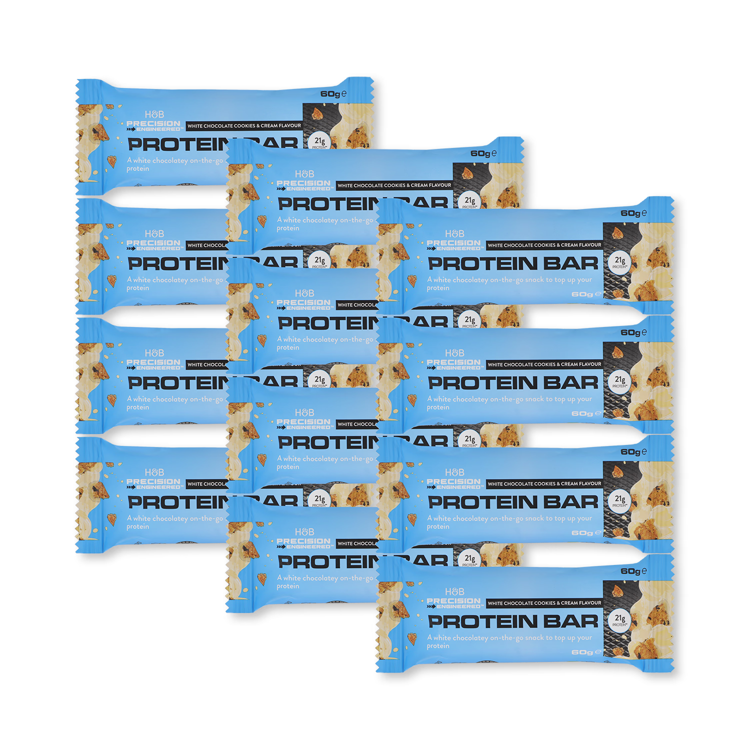 White chocolate cookies & cream protein bar 12x60g (British brand)