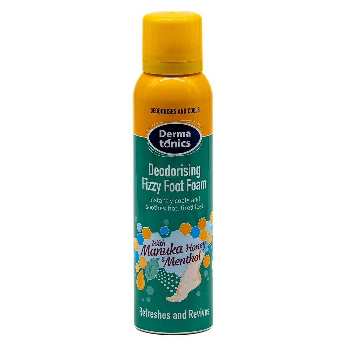 Dermatonics Deodorising Fizzy Foot Foam 150ml GOODS Boots   