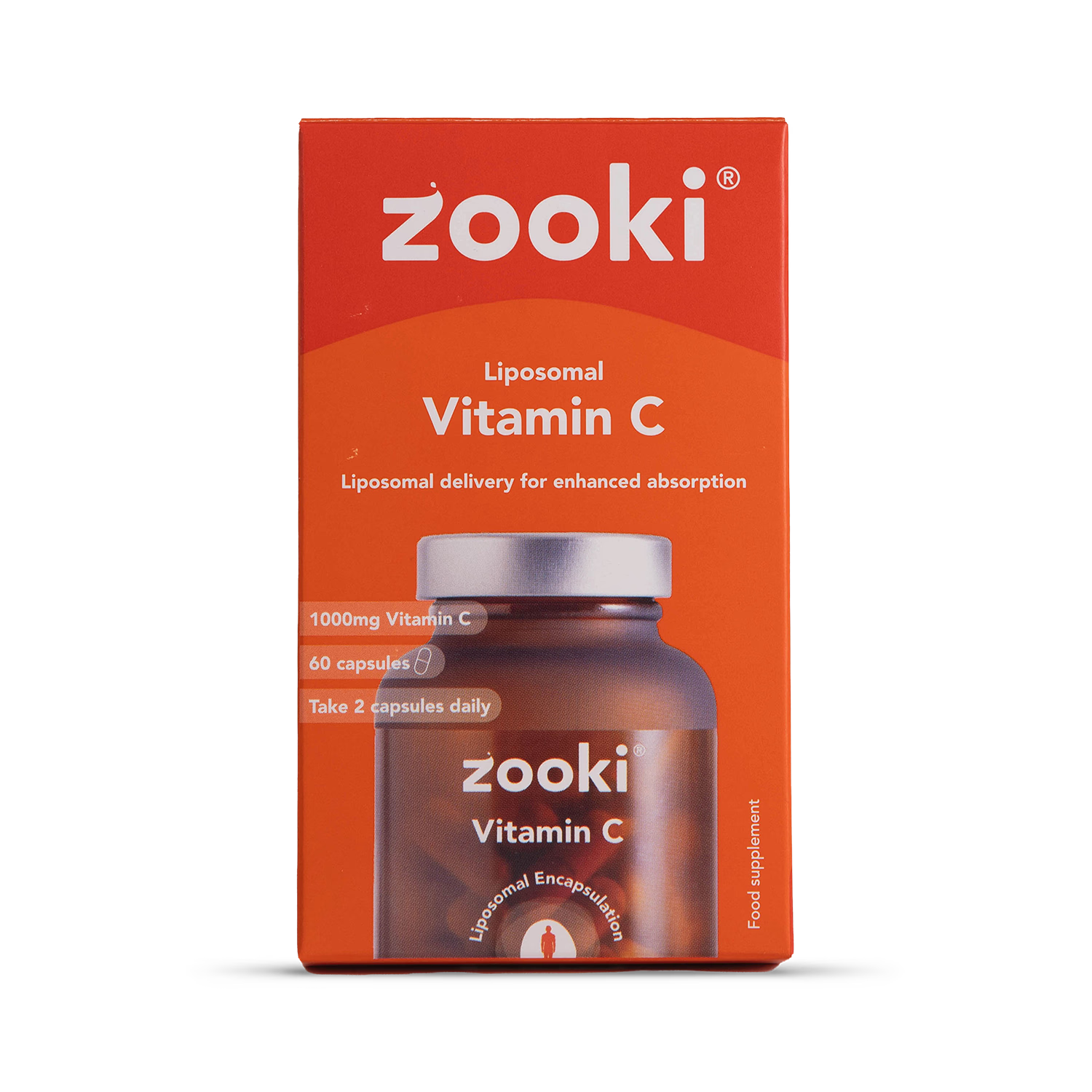 Zooki Liposomal Vitamin C capsules 60 count (British brand)