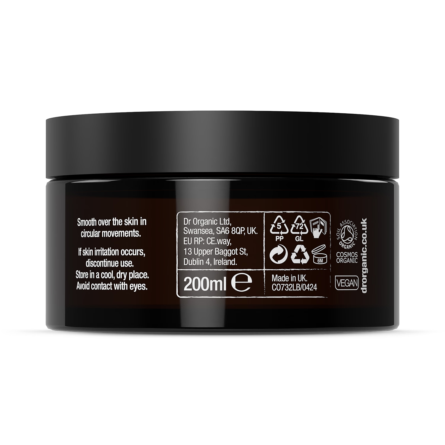 Dr Organic Evoke Joy Body Creme 200ml, imported from the UK