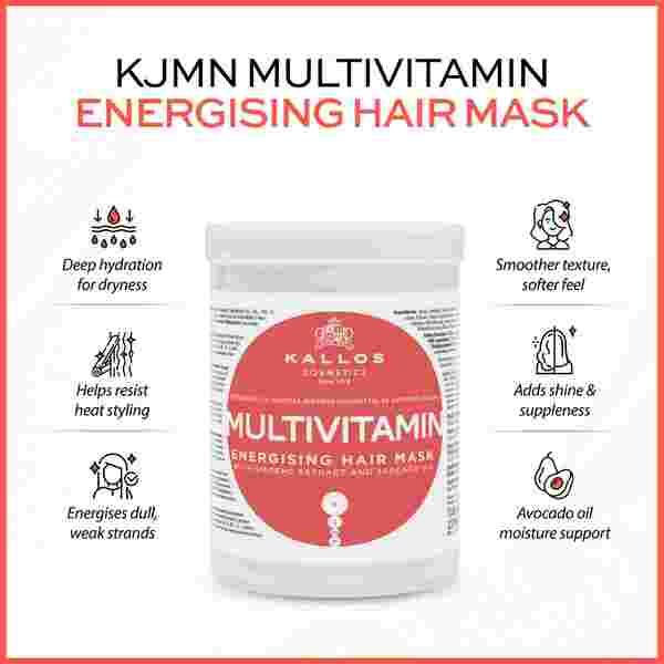 Kallos multivitamin hair mask 1L (British brand)