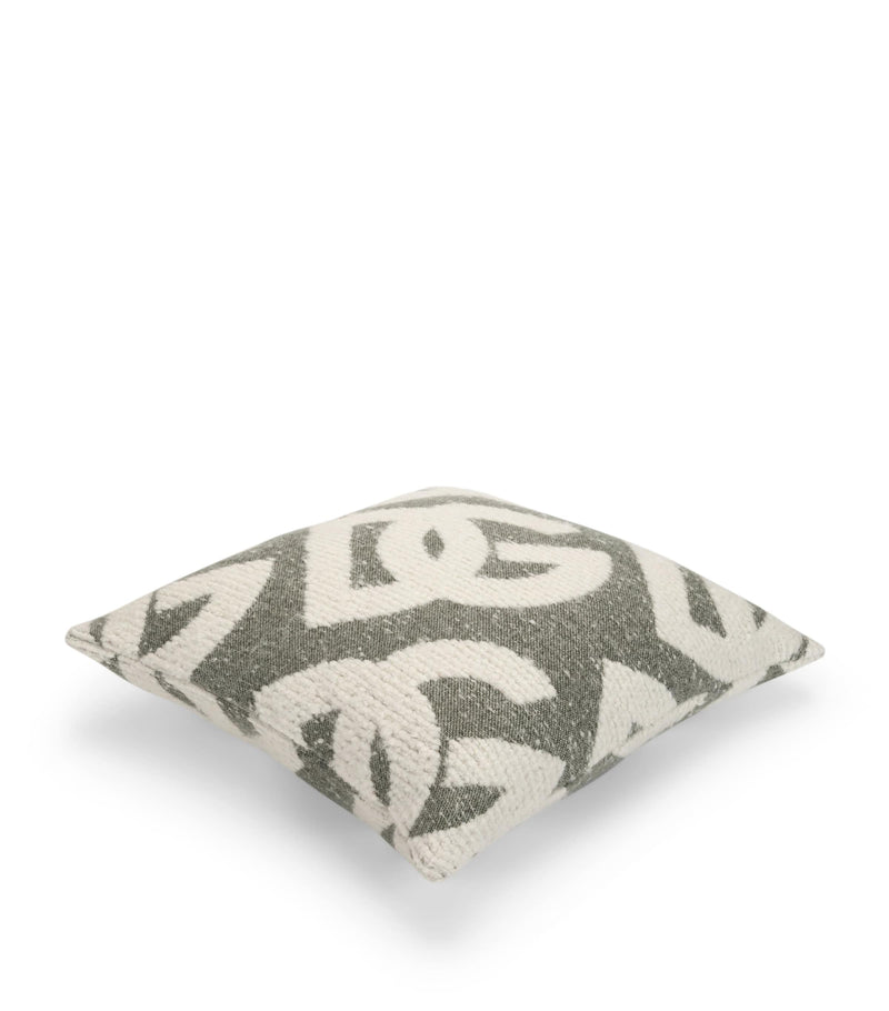 Dolce&Gabbana Casa wool-silk-cashmere logo cushion 50cm x 50cm - British product
