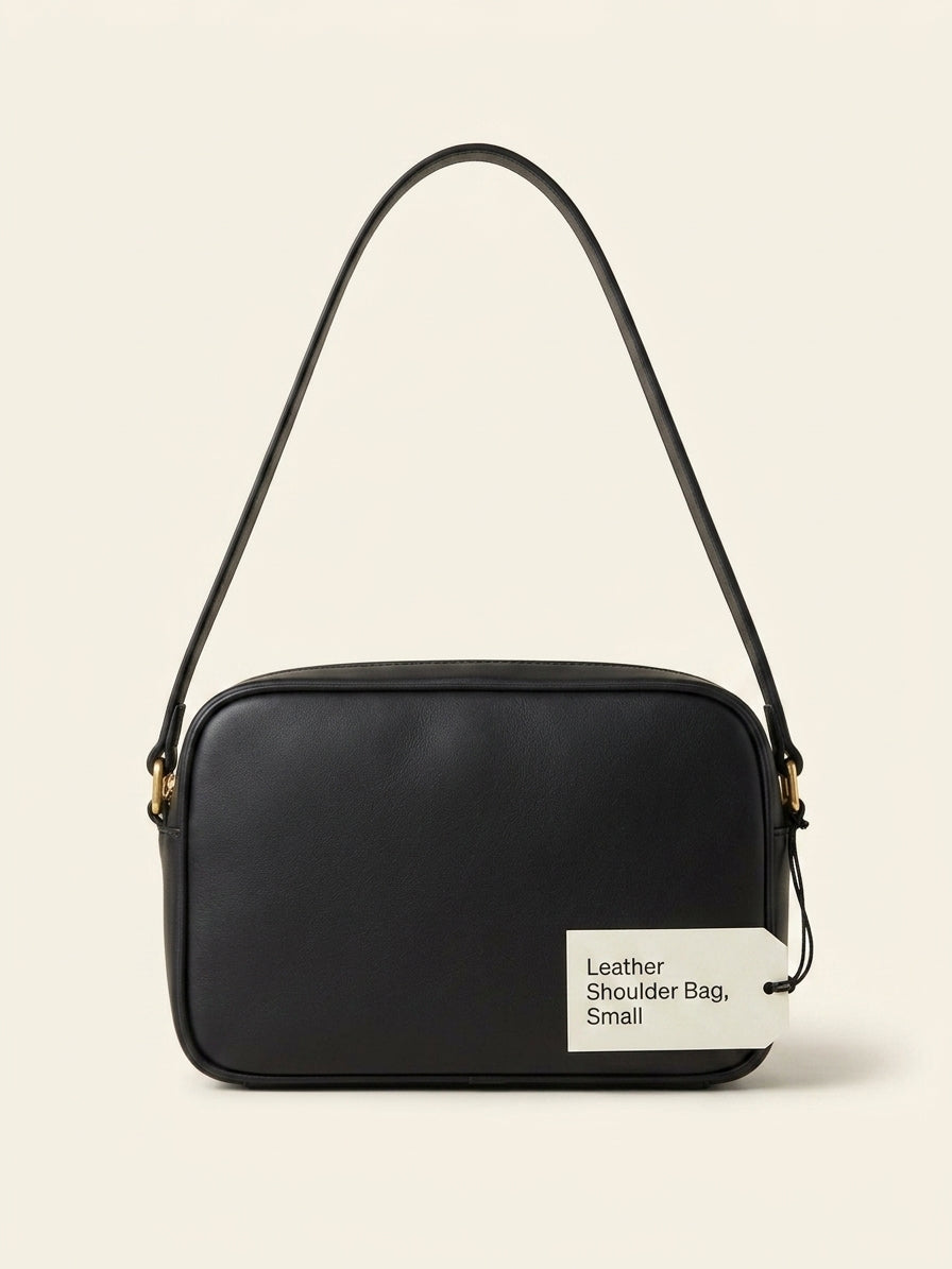 Mulberry Lennox buckle-embellished shoulder bag in leather, imported from the UK