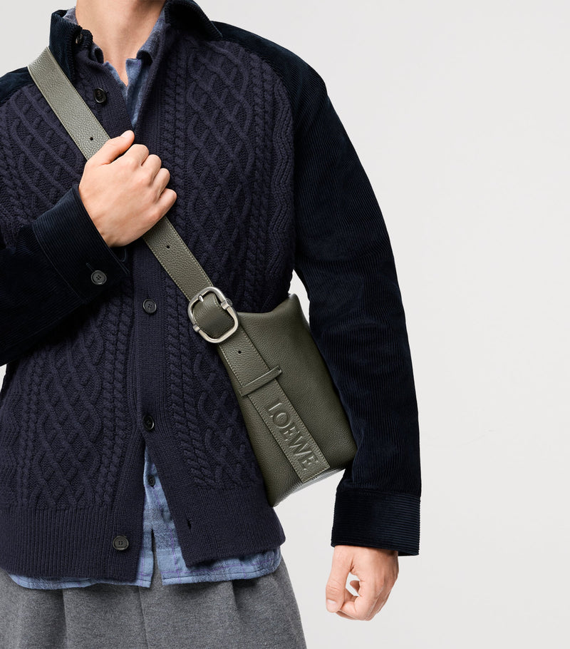 LOEWE Loop shoulder bag leather mini, imported from the UK