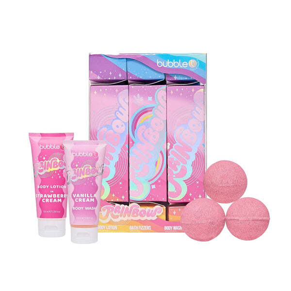 Bubble T Cosmetics Rainbow Cracker gift set (British brand)