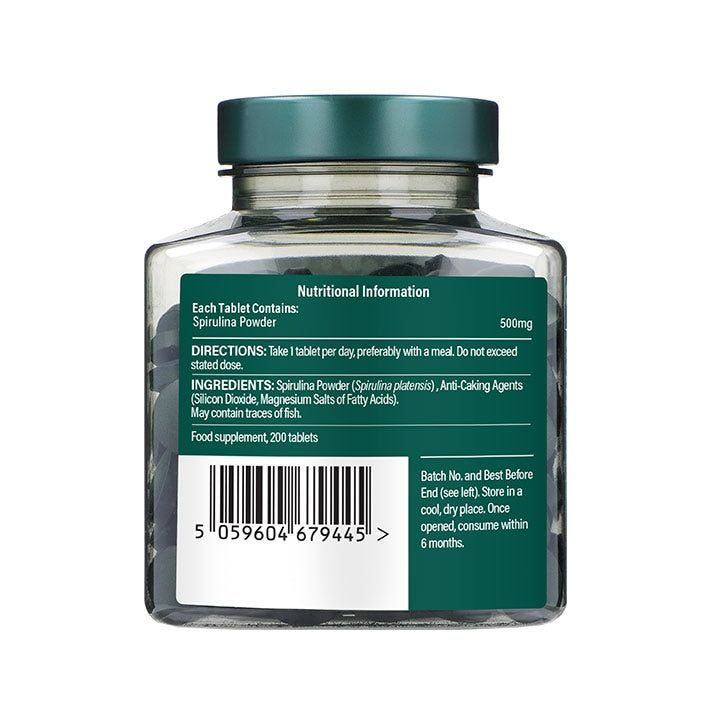 Holland & Barrett Spirulina 500mg 200 Tablets GOODS Holland&Barrett