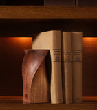 Assouline walnut twist bookends measuring 23cm high - British product