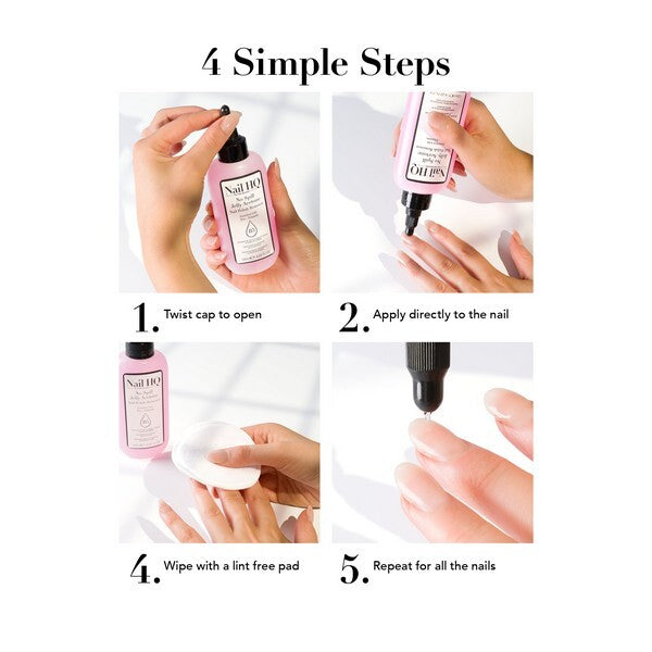 Nail HQ Acetone Jelly Nail Polish Remover 125ml, imported from the UK