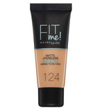 Maybelline Fit Me Matte & Poreless Liquid Foundation 30ml Make Up & Beauty Accessories Boots 124 Soft Sand  
