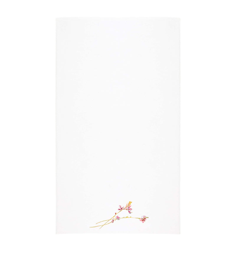 Yves Delorme floral Gaura bath mat 90cm x 160cm (British brand)