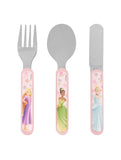 Disney Princess Rainbow 3 Piece Metal Cutlery Set General Household ASDA   