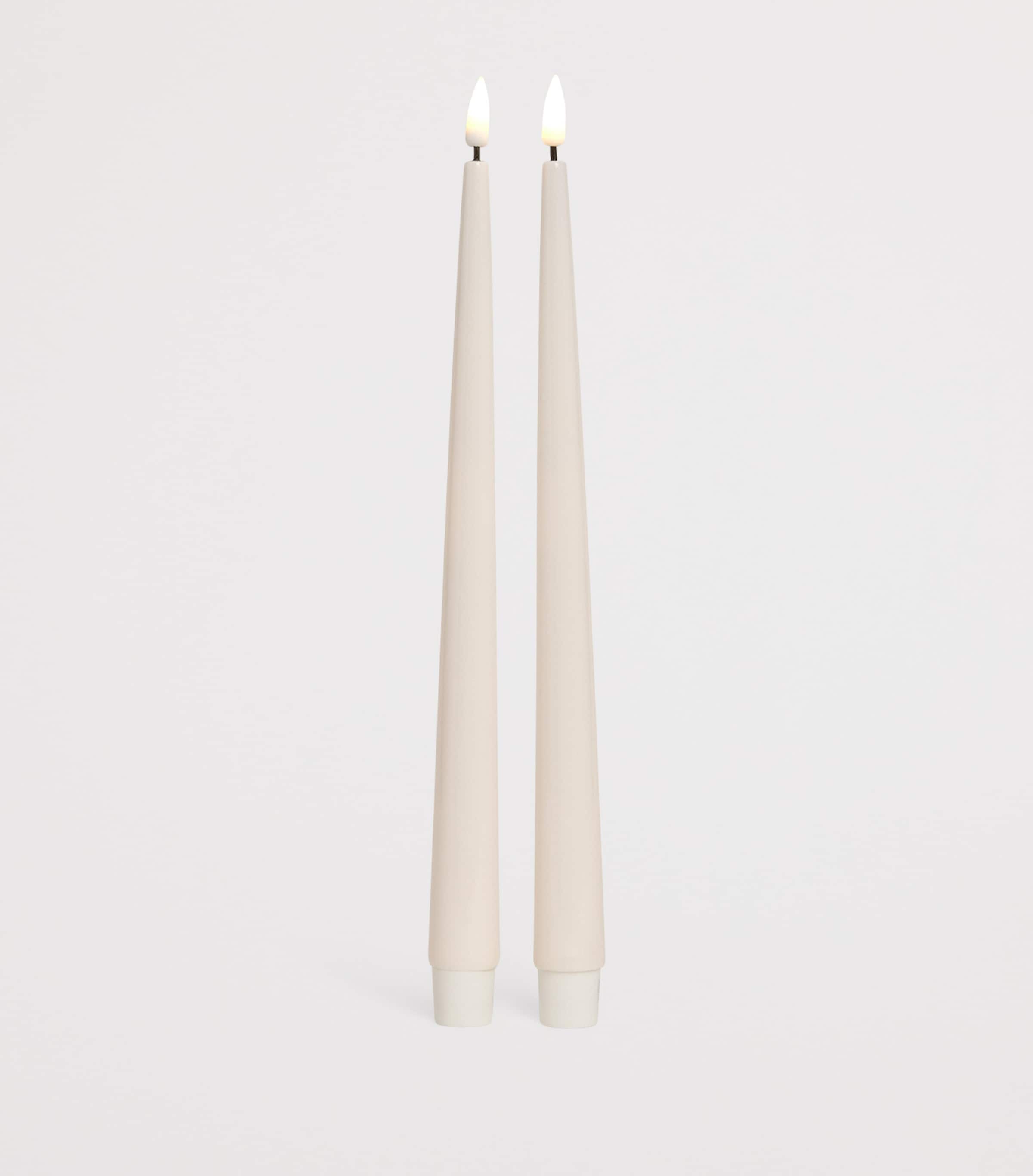 Deluxe Homeart wax LED dinner candles set of 2 - British product