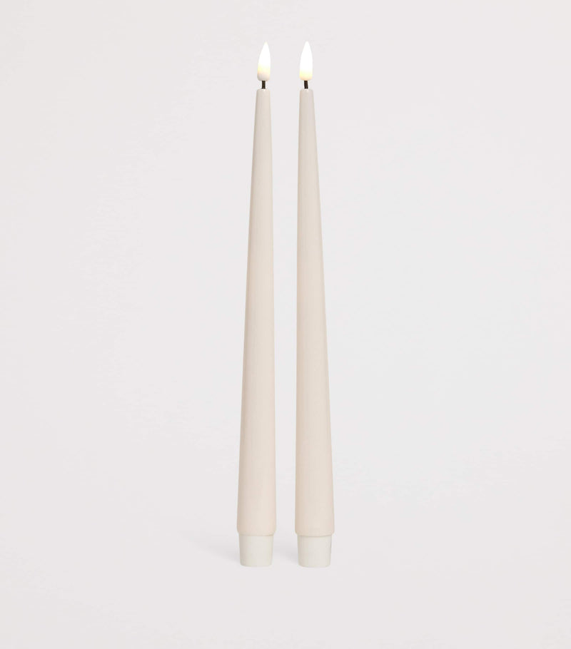 Deluxe Homeart wax LED dinner candles set of 2 - British product