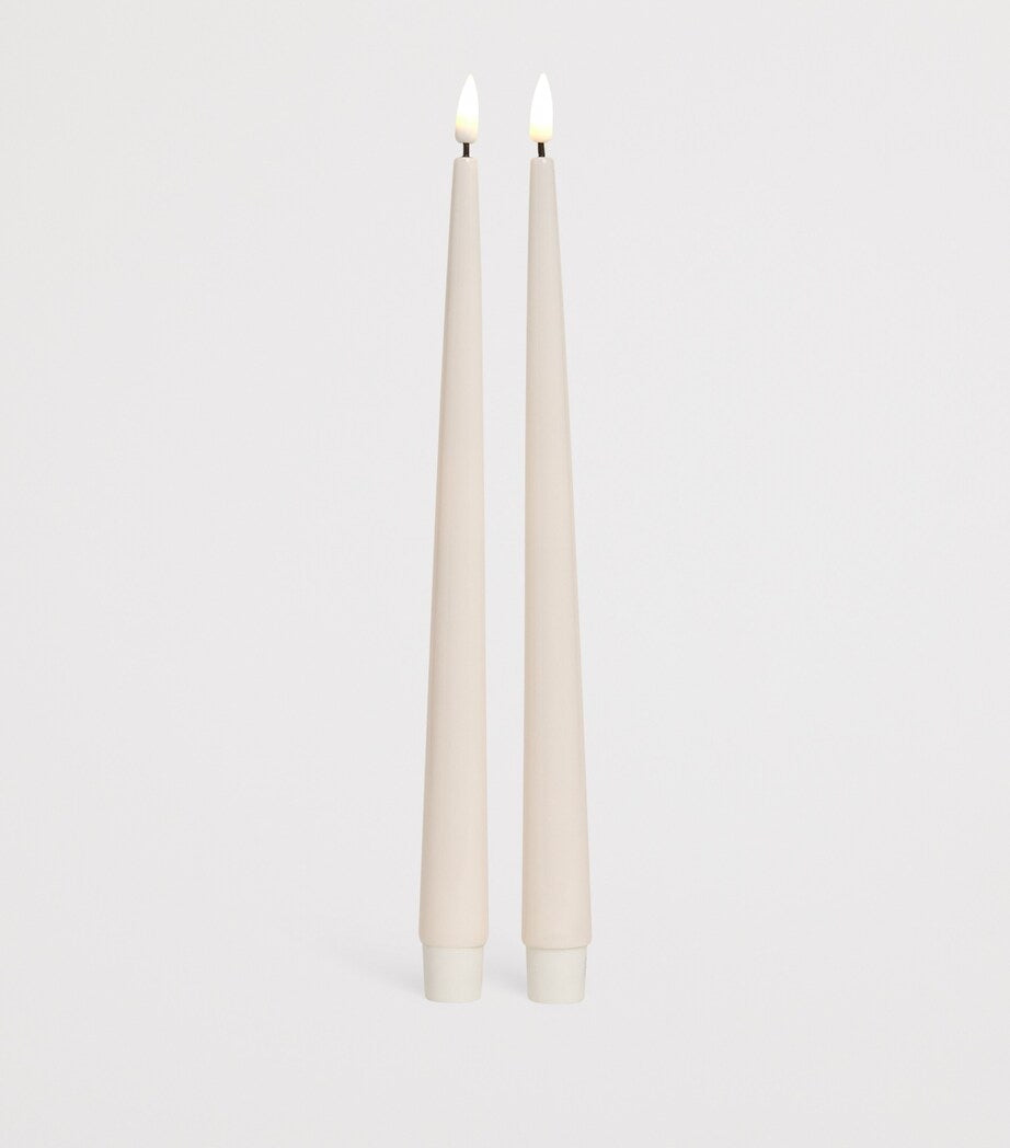 Deluxe Homeart wax LED dinner candles set of 2 - British product