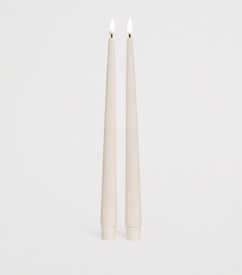 Deluxe Homeart wax LED dinner candles set of 2 - British product