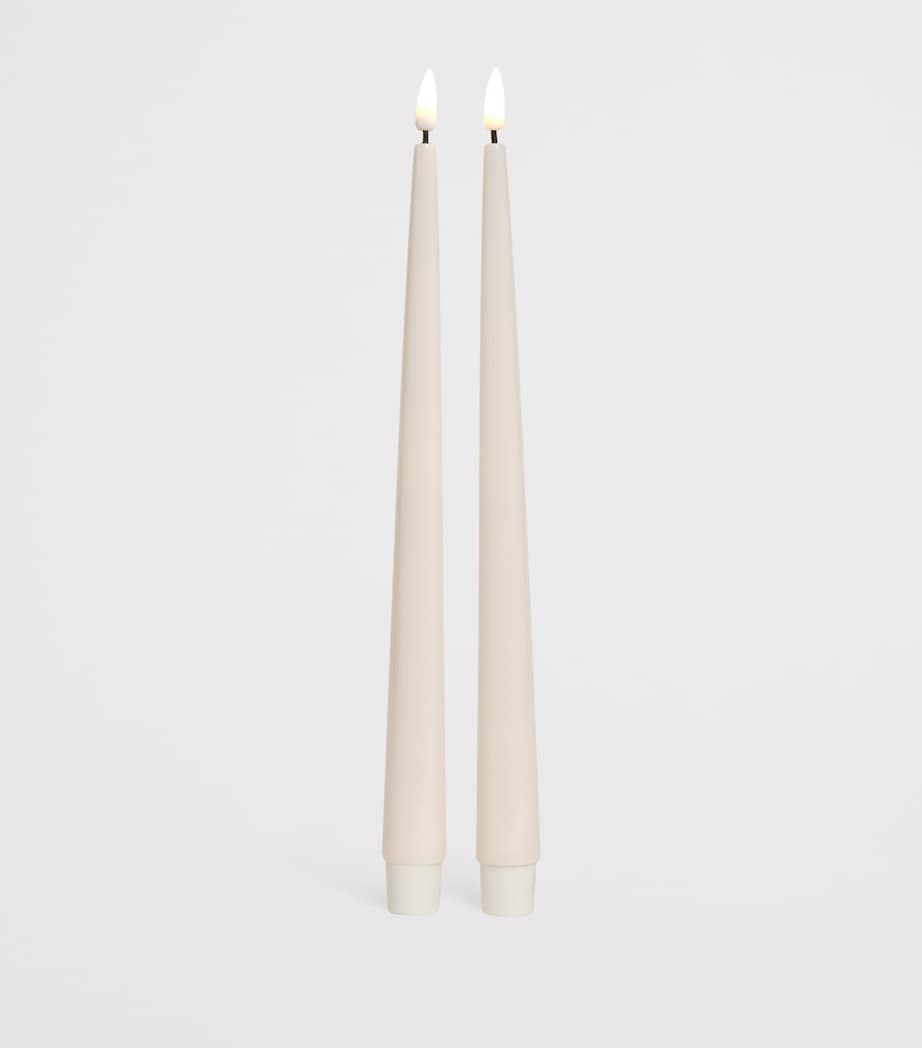 Deluxe Homeart wax LED dinner candles set of 2 - British product