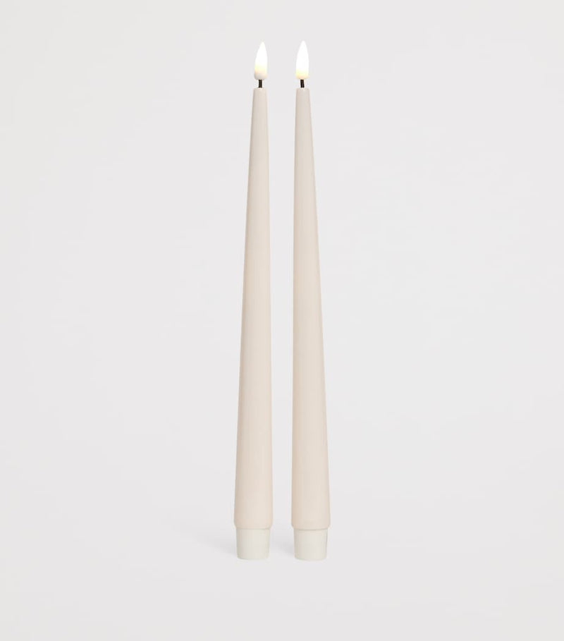 Deluxe Homeart wax LED dinner candles set of 2 - British product