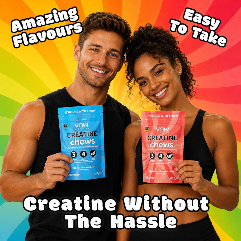 Vow Nutrition Creatine Chews Apple Mango & Lime 100 Chews, UK version