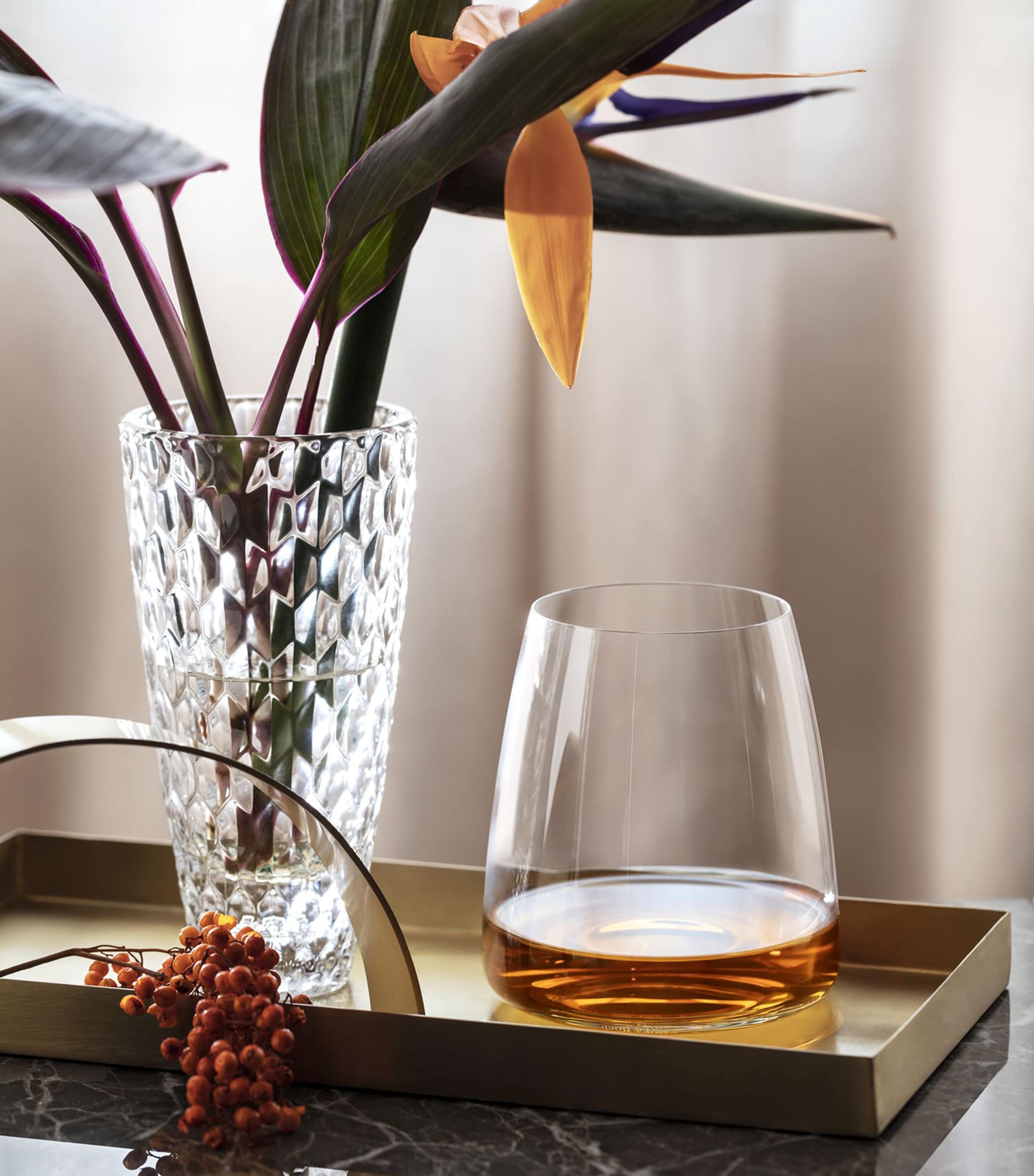 Villeroy & Boch crystal MetroChic tumblers set of 2 300ml (British brand)