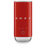 Smeg compact mini milk frother in red - British product