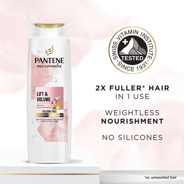 Pantene Lift Volume Bundle 400ml 275ml 145ml, imported from the UK
