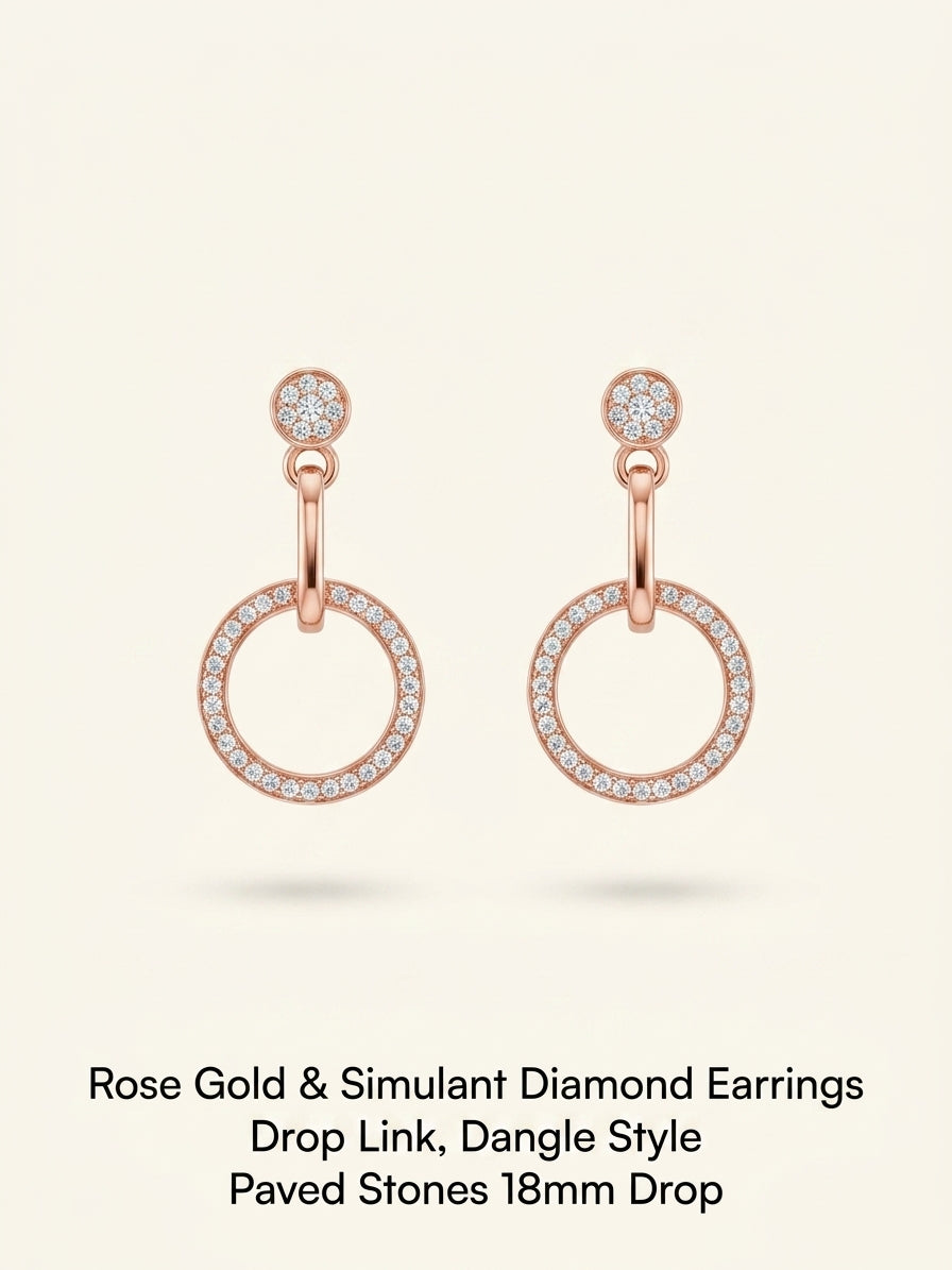 Cartier Juste un Clou diamond earrings rose gold 1.45ct - British product