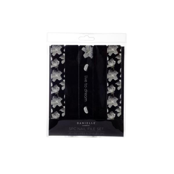 Danielle Creations Midnight Breeze nail files 5 pack, imported from the UK